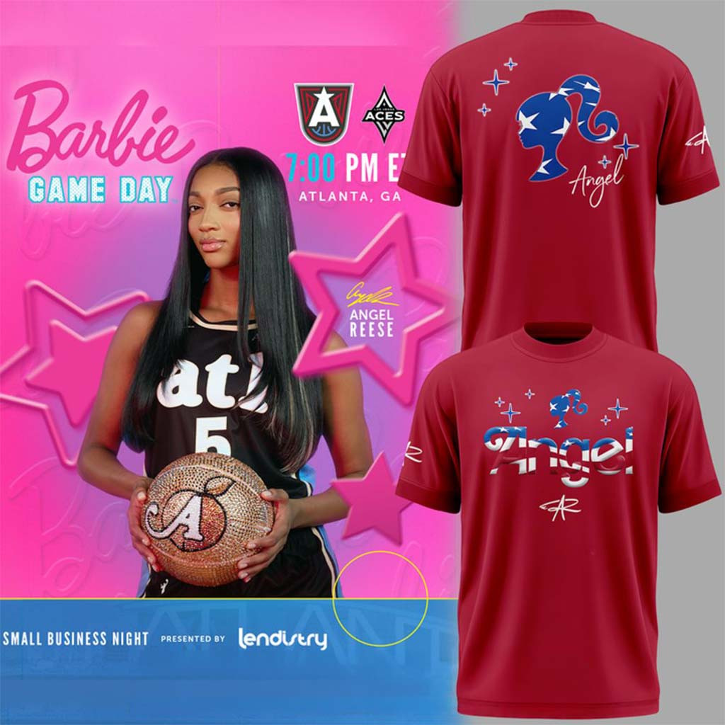 Angel Reese Atlanta Dream Barbie USA T-Shirt Angel Reese Merch 2026 Gift For Basketball Lover - Kdjoy