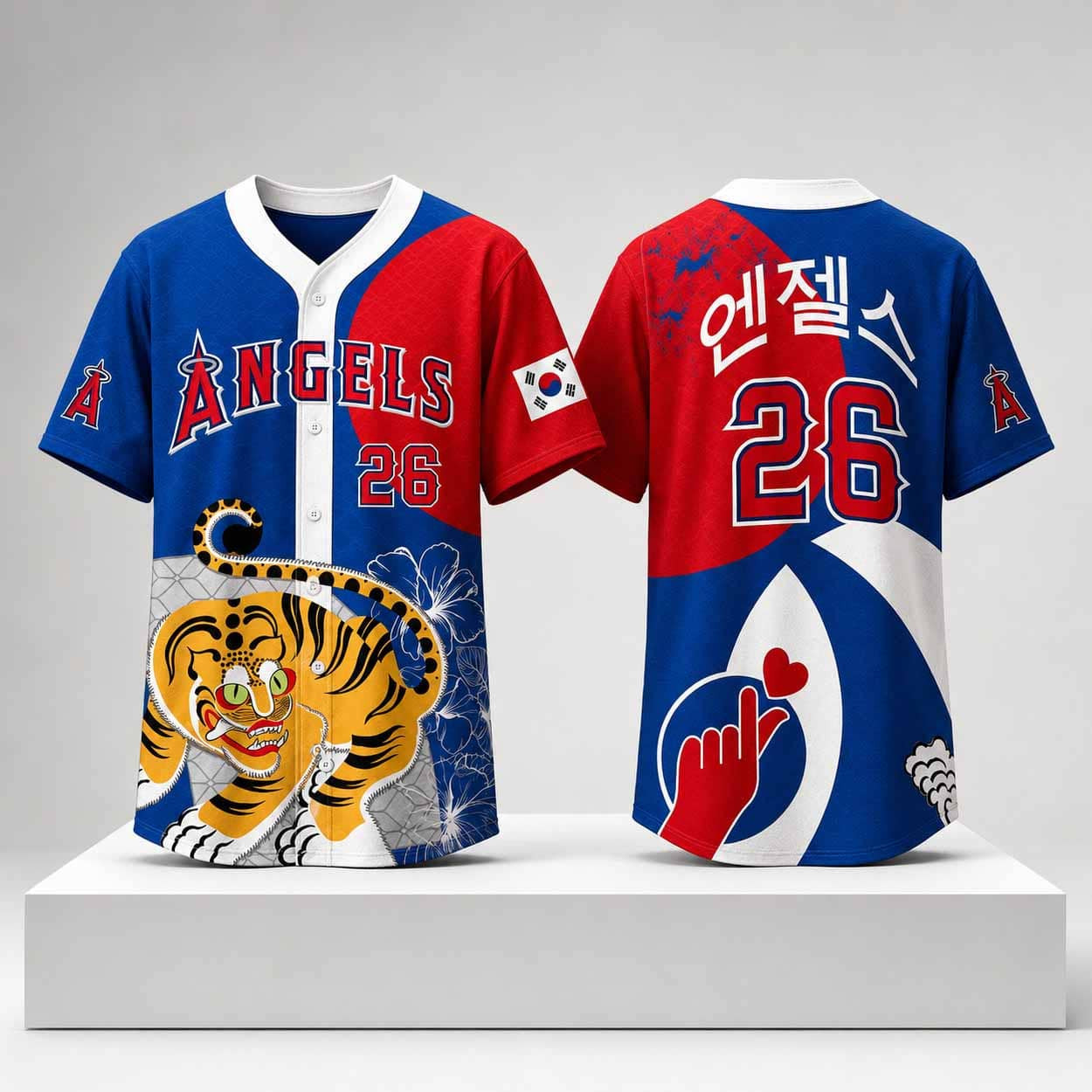 Angels Korean Heritage Night Jersey 2026 Los Angeles Angels Merch Gift For Friends - Kdjoy