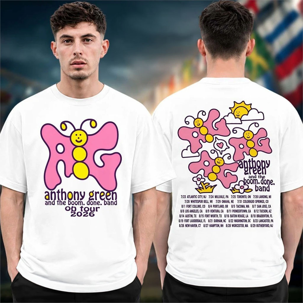 Anthony Green Merch This Tour Won't Save You Tour 2026 Butterfly Tour Shirt Gift For Fans - Kdjoy