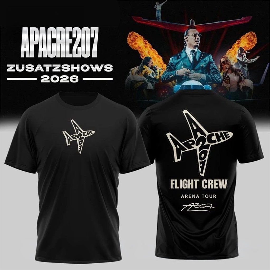Apache 207 Arena Tour 2026 Zusatzshows Signature Shirt Apache 207 Merch Gift For Rap Fans - Kdjoy Apache 207 Arena Tour 2026 Zusatzshows Signature Shirt Apache 207 Merch Gift For Rap Fans - Kdjoy