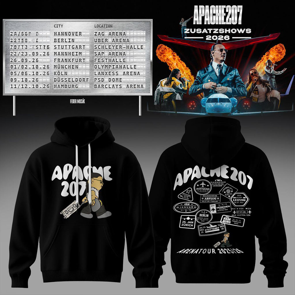 Apache 207 Zusatzshows 2026 Retro Hoodie Apache 207 Tour Merch Gift For Hip Hop Fans - Kdjoy Apache 207 Zusatzshows 2026 Retro Hoodie Apache 207 Tour Merch Gift For Hip Hop Fans - Kdjoy