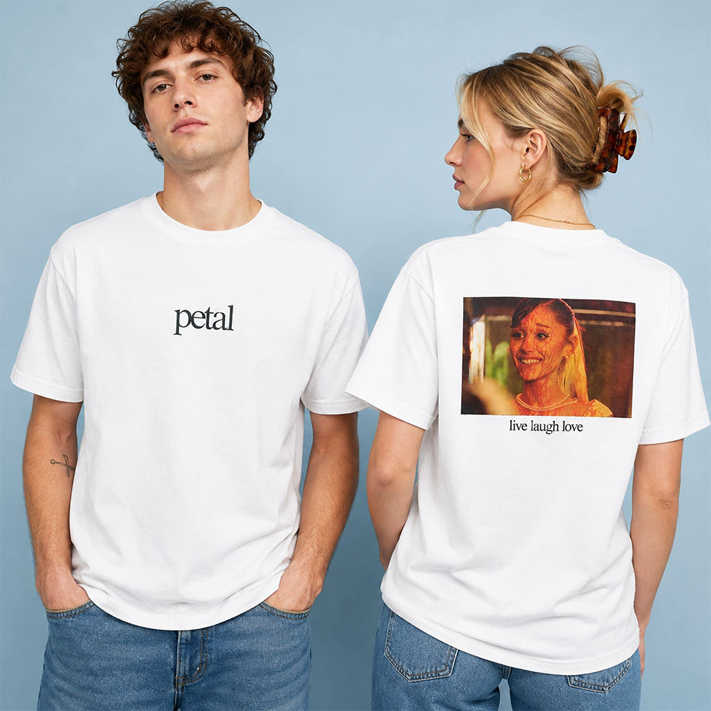 Ariana Grande Petal Live Laugh Love Shirt Ariana Grande Merch Gifts For Music Lovers - Kdjoy