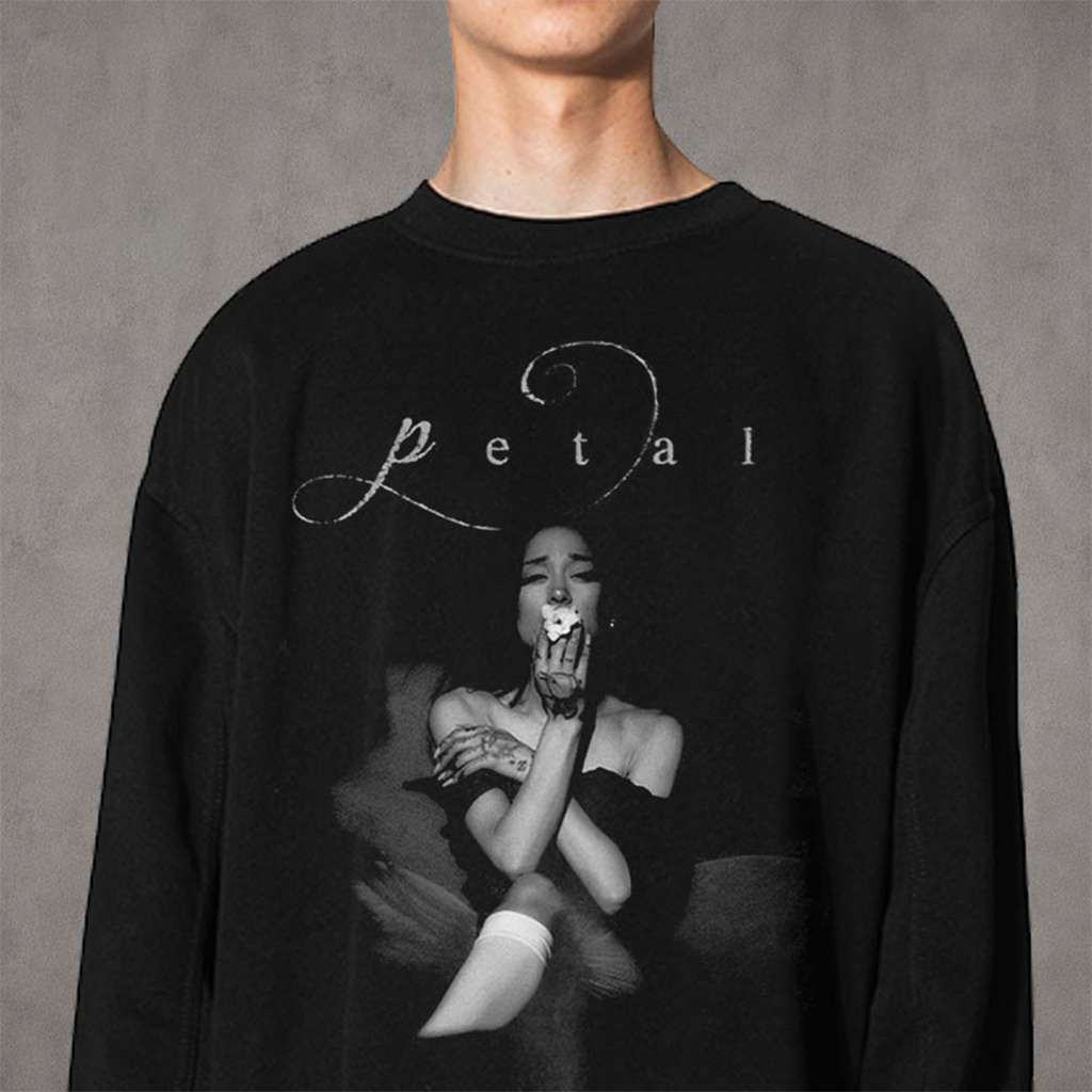 Ariana Grande Petal Script Long Sleeve T-Shirt Ariana Grande Merch Cool Gifts For Music Lovers - Kdjoy Ariana Grande Petal Script Long Sleeve T-Shirt Ariana Grande Merch Cool Gifts For Music Lovers - Kdjoy