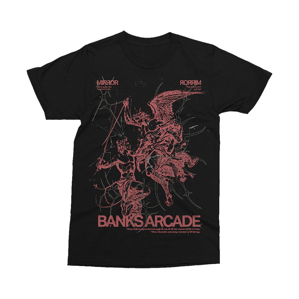 Arising Empire Merch 2026 Banks Arcade Mirror T-Shirt Banks Arcade Merch Gift For Fans Arising Empire Merch 2026 Banks Arcade Mirror T-Shirt Banks Arcade Merch Gift For Fans