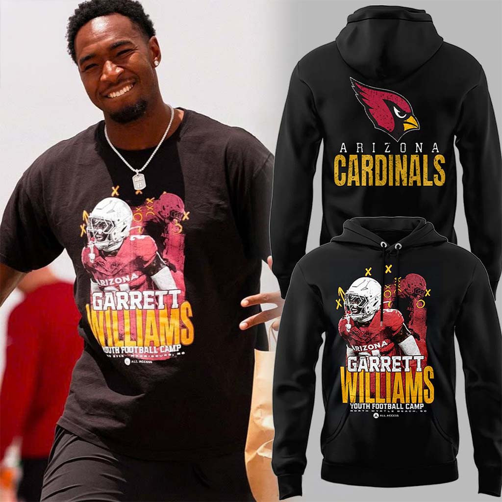 Arizona Cardinals Garrett Williams 2026 Youth Football Camp Hoodie Arizona Cardinals Merch - Kdjoy
