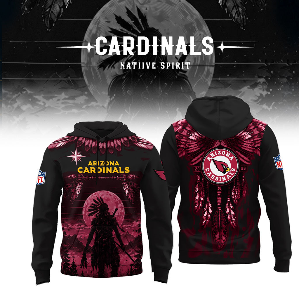Arizona Cardinals Native Spirit Heritage Hoodie 2026 Arizona Cardinals Merch Football Fan Gifts - Kdjoy
