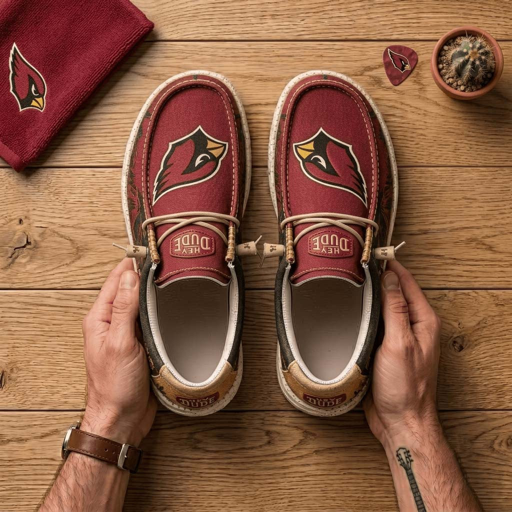 Arizona Cardinals Shoes Gameday Loafers Arizona Cardinals Merch Gifts For Brother - Kdjoy