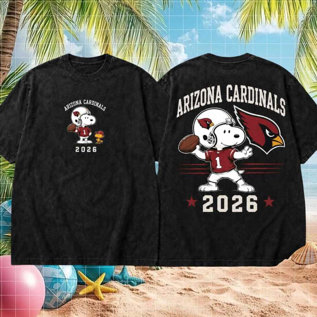 Arizona Cardinals Snoopy Football 2026 Vintage Shirt Arizona Cardinals Merch Game Day Gifts - Kdjoy