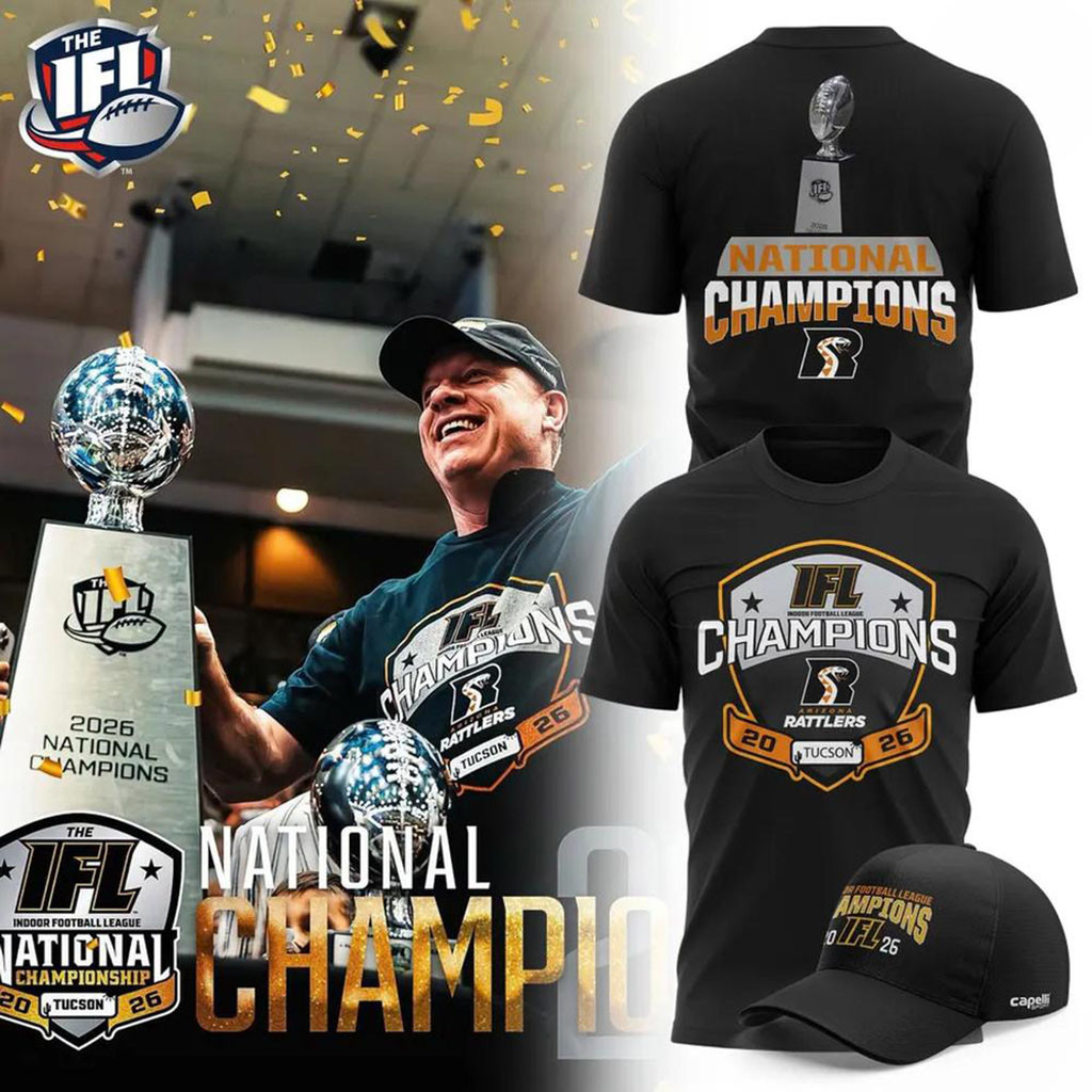 Arizona Rattlers 2026 IFL National Champions T-Shirt Arizona Rattlers Championship Merch - Kdjoy