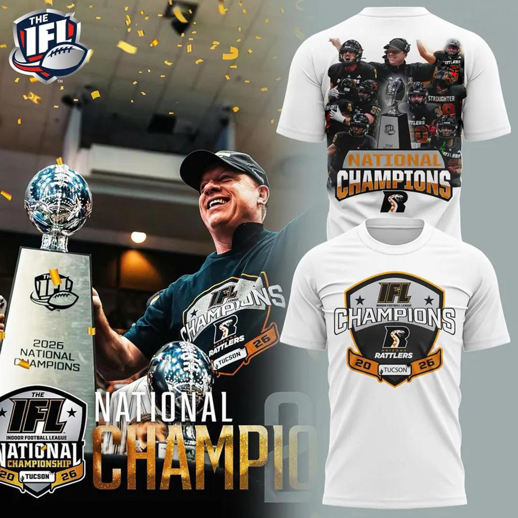 Arizona Rattlers 2026 IFL National Champions T-Shirt Arizona Rattlers Merch Present For Brother - Kdjoy Arizona Rattlers 2026 IFL National Champions T-Shirt Arizona Rattlers Merch Present For Brother - Kdjoy
