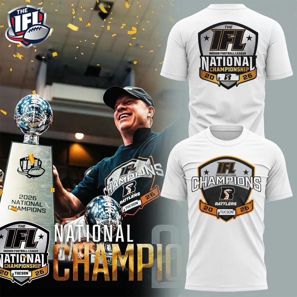 Arizona Rattlers Merch 2026 IFL National Champions T-Shirt Gift Ideas For Football Lovers - Kdjoy