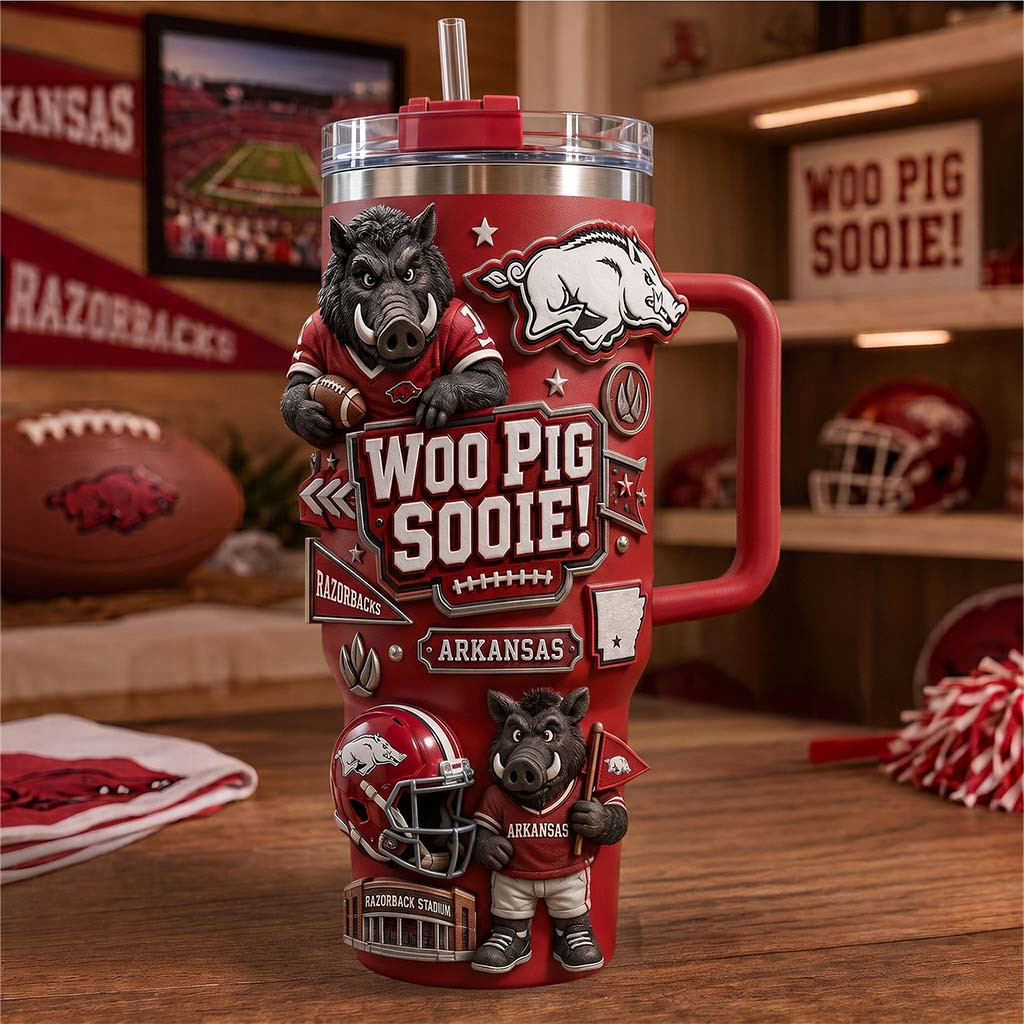 Arkansas Razorbacks Woo Pig Sooie Tumbler Arkansas Razorbacks Merch Gift For Football Lovers - Kdjoy Arkansas Razorbacks Woo Pig Sooie Tumbler Arkansas Razorbacks Merch Gift For Football Lovers - Kdjoy