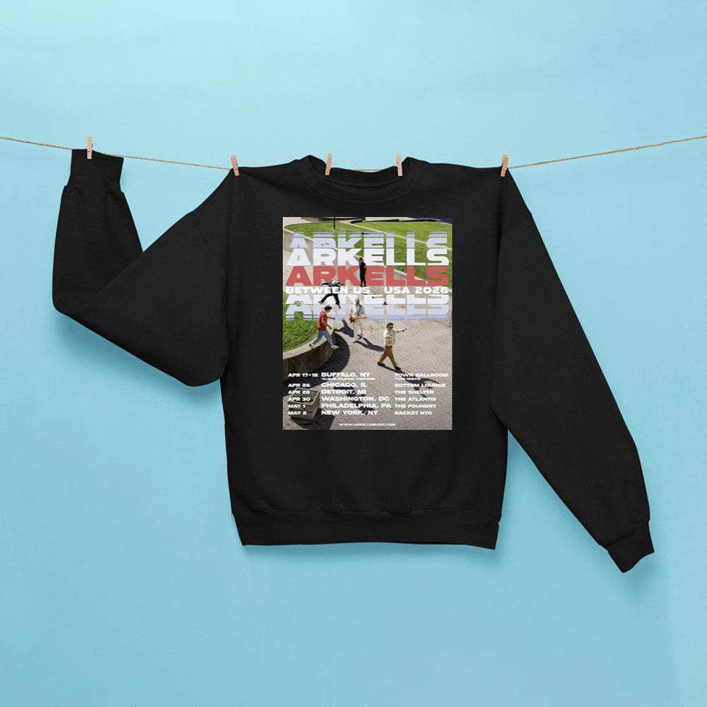 Arkells Between Us Sweatshirt Black Arkells Merch Gifts For Rock Fan - Kdjoy