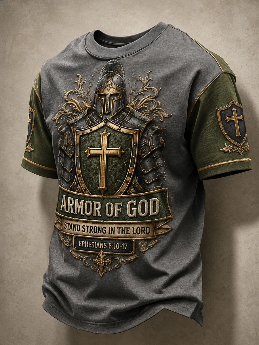 Armor Of God T-Shirt Stand Strong In The Lord Bible Verse Clothing Christian Gift For Men - Kdjoy Armor Of God T-Shirt Stand Strong In The Lord Bible Verse Clothing Christian Gift For Men - Kdjoy