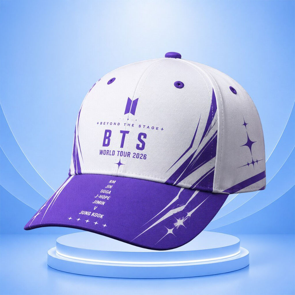 Army BTS World Tour 2026 Hat Beyond The Stage Hat Army BTS Merch Gifts For Kpop Fans - Kdjoy Army BTS World Tour 2026 Hat Beyond The Stage Hat Army BTS Merch Gifts For Kpop Fans - Kdjoy
