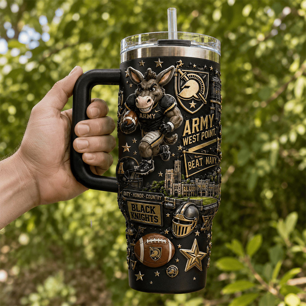 Army West Point Black Knights Tumbler Duty Honor Country Cup Gifts For Football Fan - Kdjoy Army West Point Black Knights Tumbler Duty Honor Country Cup Gifts For Football Fan - Kdjoy