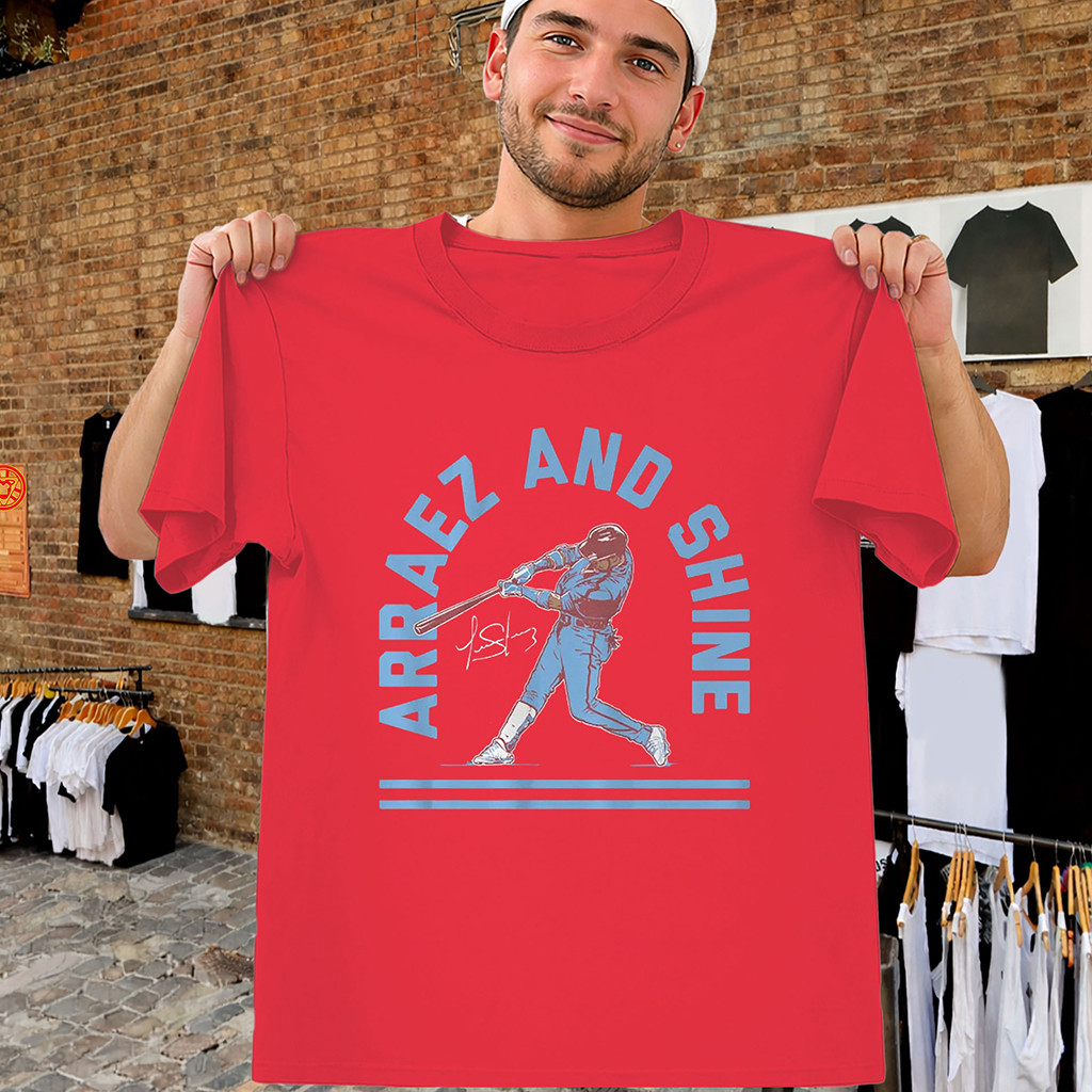 Arraez And Shine T-Shirt Luis Arraez Philadelphia Baseball Tee Meaningful Gifts - Kdjoy Arraez And Shine T-Shirt Luis Arraez Philadelphia Baseball Tee Meaningful Gifts - Kdjoy
