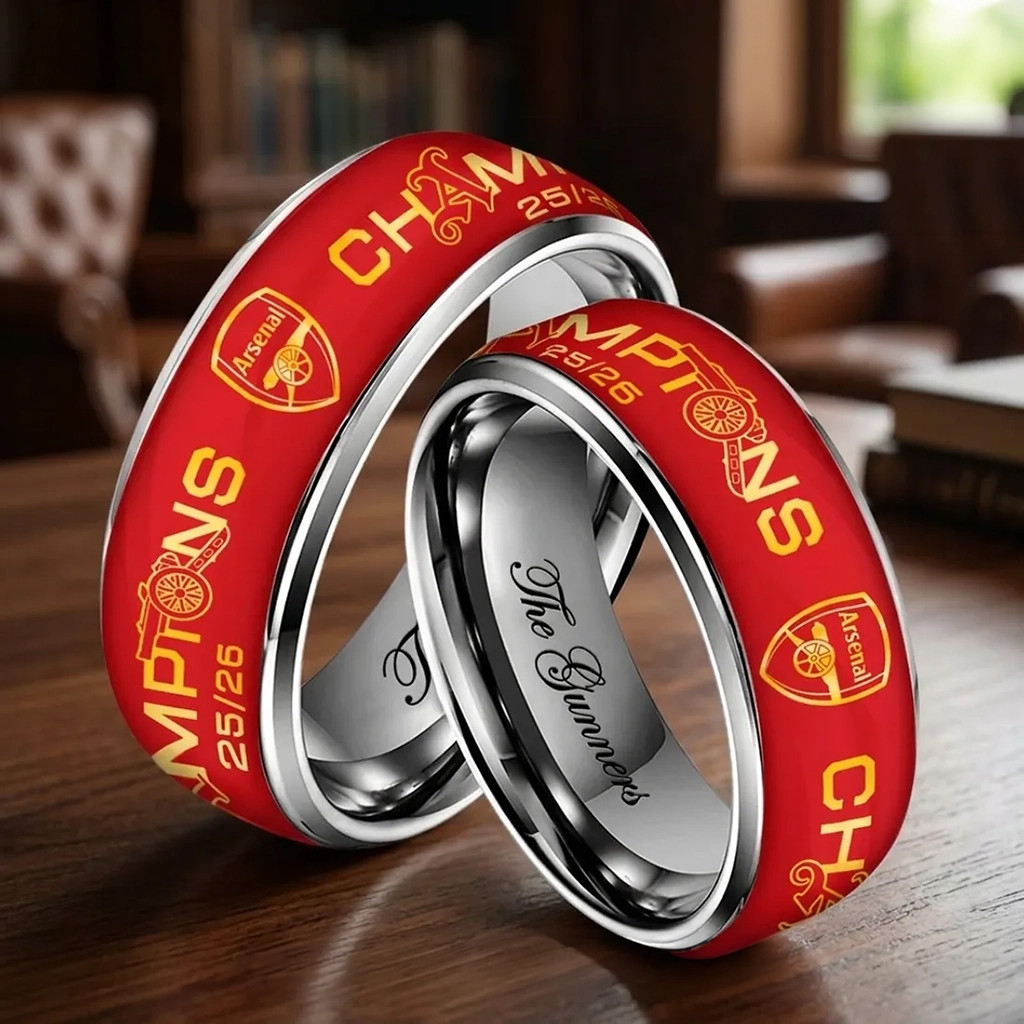 Arsenal FC Premier League Champions 25 26 Ring The Gunners Merch Best Gifts For Fans - Kdjoy