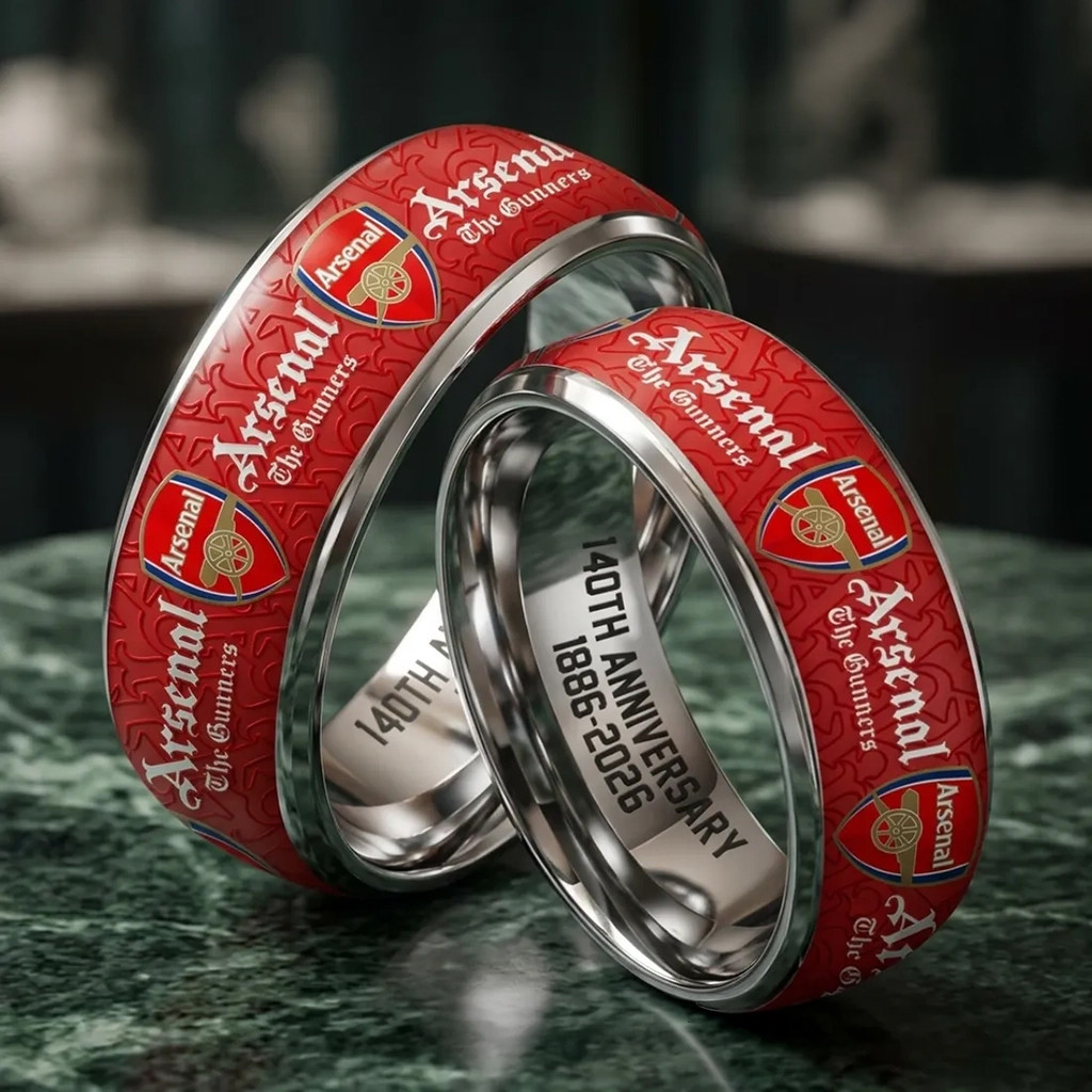 Arsenal Football Club 140th Anniversary 1886 2026 Ring Arsenal The Gunners Merch Gift For Fans - Kdjoy Arsenal Football Club 140th Anniversary 1886 2026 Ring Arsenal The Gunners Merch Gift For Fans - Kdjoy
