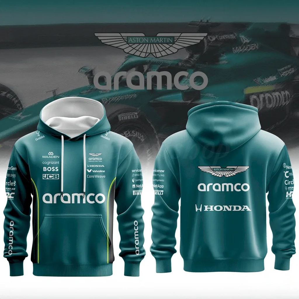 Aston Martin Aramco F1 Racing Team 2026 Hoodie F1 Merch Best Gift For Brothers - Kdjoy Aston Martin Aramco F1 Racing Team 2026 Hoodie F1 Merch Best Gift For Brothers - Kdjoy
