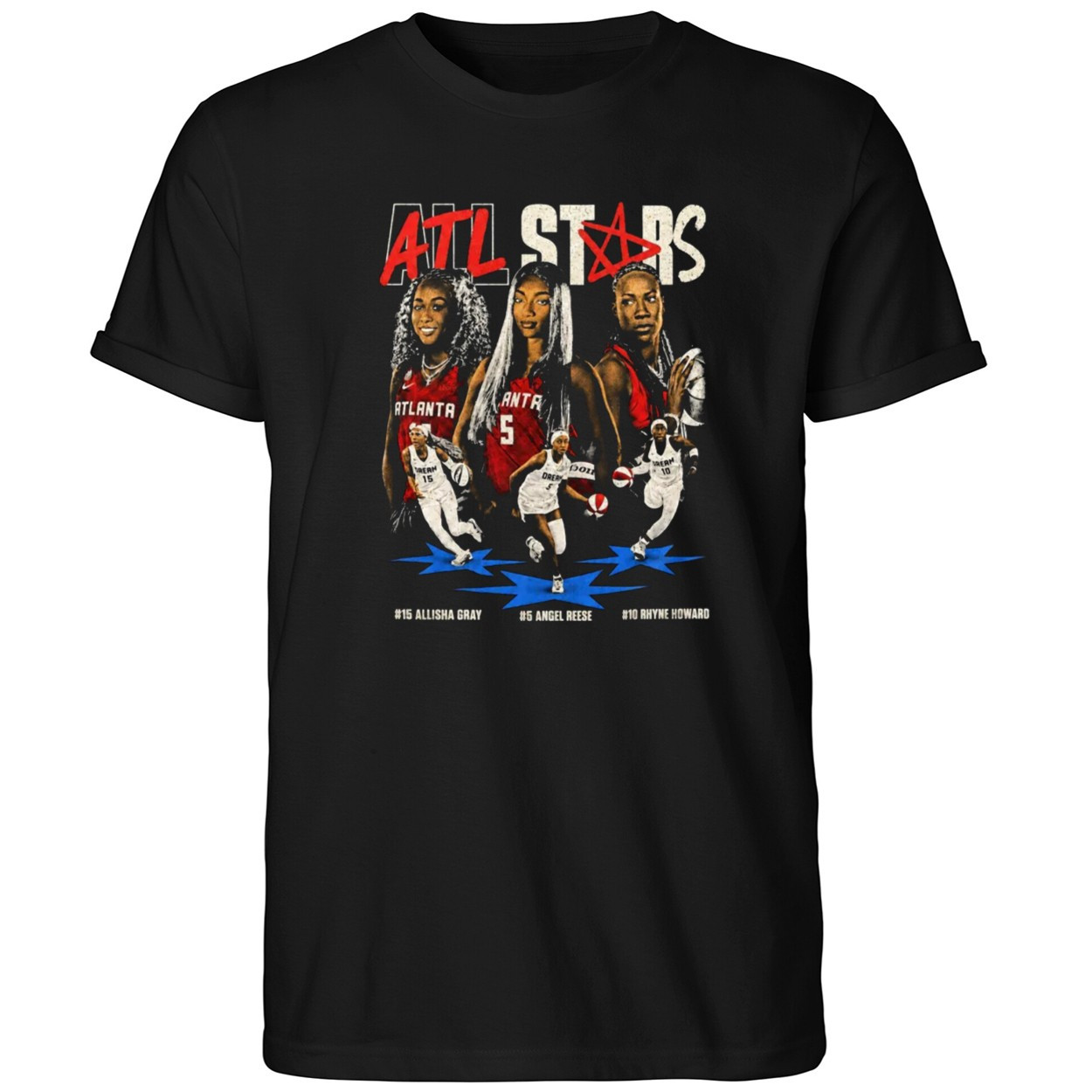 ATL Stars Allisha Gray Angel Reese Rhyne Howard Shirt Atlanta Dream Merch Basketball Fan Gifts - Kdjoy ATL Stars Allisha Gray Angel Reese Rhyne Howard Shirt Atlanta Dream Merch Basketball Fan Gifts - Kdjoy