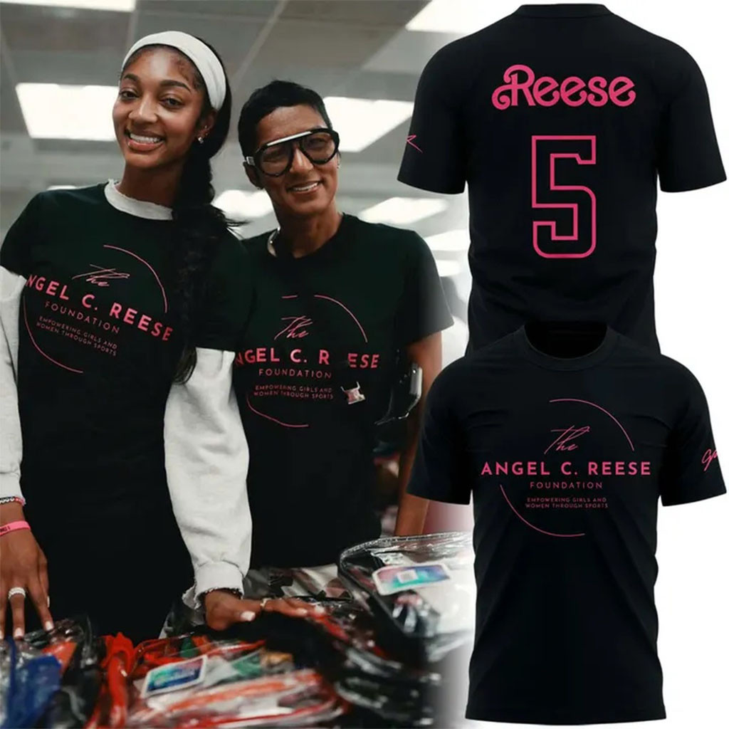 Atlanta Dream The Angel C Reese Foundation T-Shirt #5 Reese Shirt Atlanta Dream Merch Fan Gifts - Kdjoy