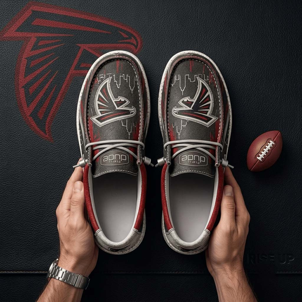 Atlanta Falcons Shoes Football Game Day Loafers Atlanta Falcons Merch Gift For Dudes - Kdjoy Atlanta Falcons Shoes Football Game Day Loafers Atlanta Falcons Merch Gift For Dudes - Kdjoy