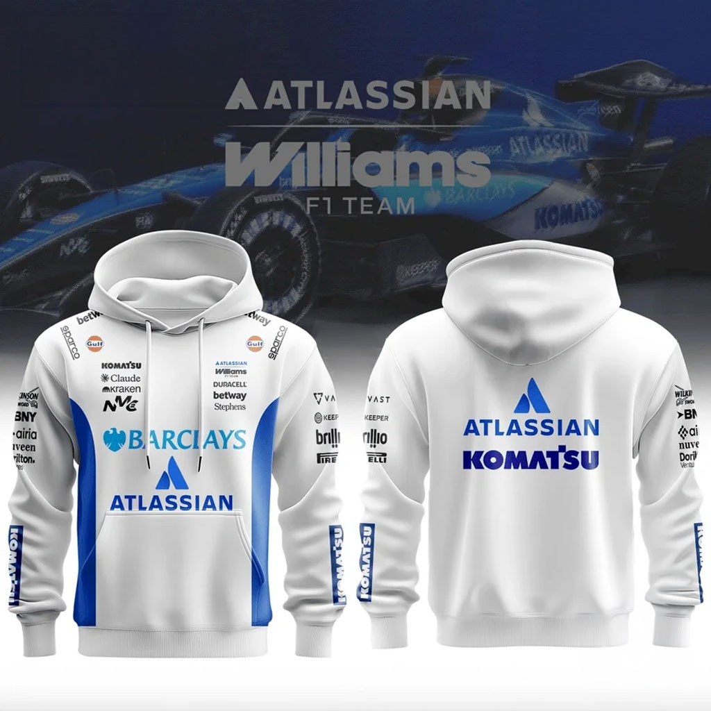 Atlassian Williams F1 Racing Team 2026 Hoodie Atlassian Williams Merch Gift For Formula 1 Fans - Kdjoy Atlassian Williams F1 Racing Team 2026 Hoodie Atlassian Williams Merch Gift For Formula 1 Fans - Kdjoy