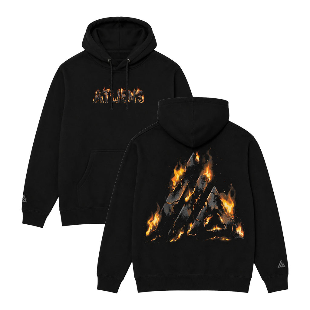 ATLiens Merch 2026 ATLiens Flames Hoodie Music Related Gifts For Guys - Kdjoy