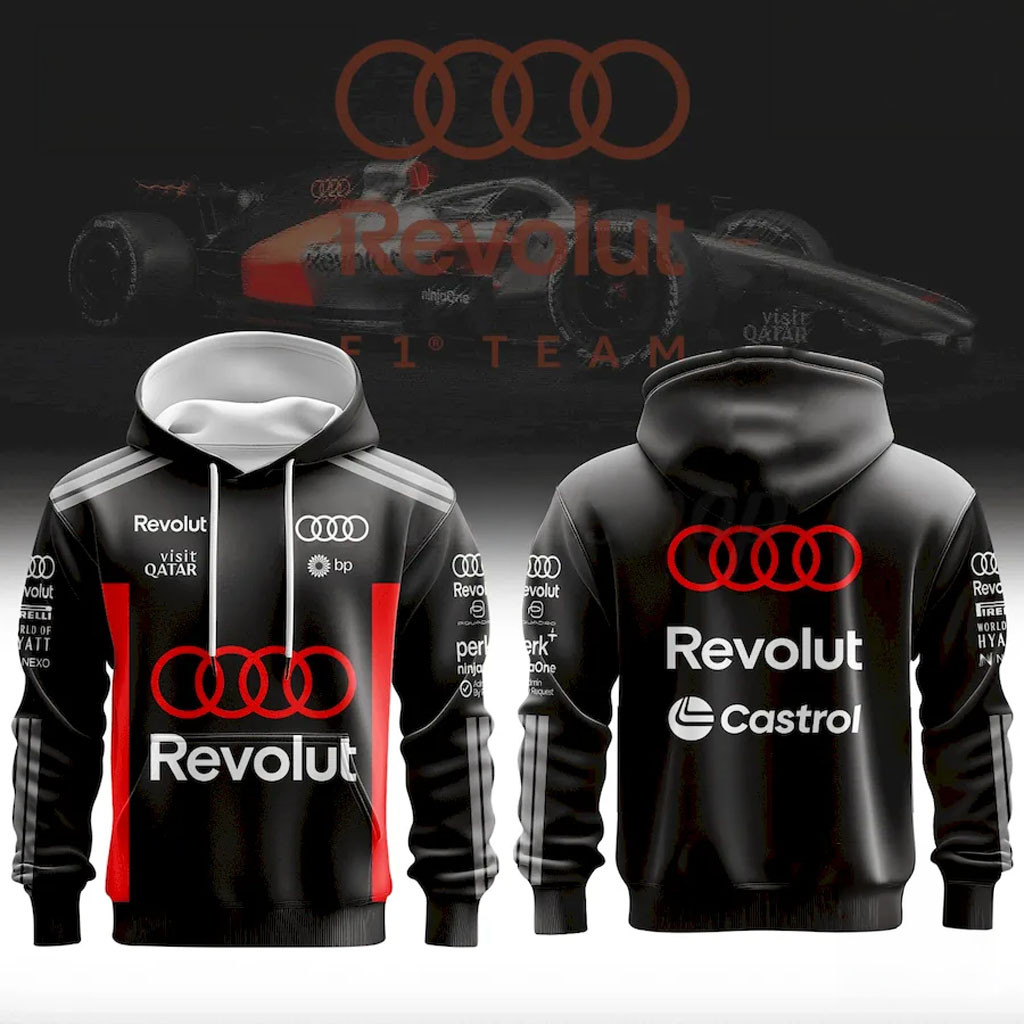 Audi Revolut F1 Racing Team 2026 Hoodie Audi Revolut F1 Merch Gift For Him - Kdjoy Audi Revolut F1 Racing Team 2026 Hoodie Audi Revolut F1 Merch Gift For Him - Kdjoy