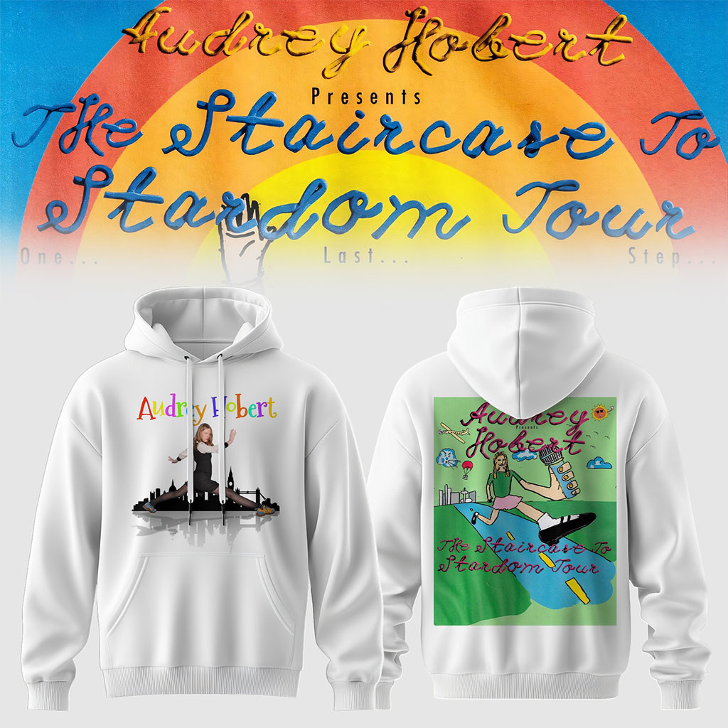 Audrey Hobert Merch The Staircase To Stardom Tour Hoodie White Gifts For Music Lovers - Kdjoy