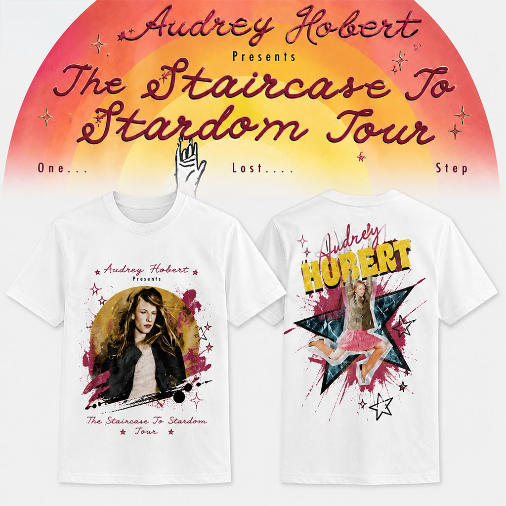 Audrey Hobert Merch The Staircase To Stardom Tour Shirt Gifts For Music Fans - Kdjoy