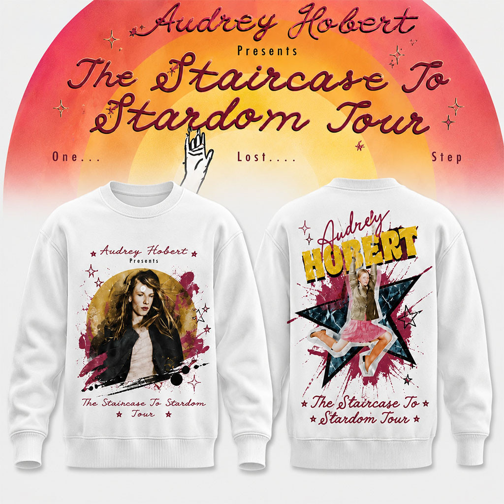 Audrey Hobert Merch The Staircase To Stardom Tour Sweatshirt Gift Ideas For Music Lovers - Kdjoy Audrey Hobert Merch The Staircase To Stardom Tour Sweatshirt Gift Ideas For Music Lovers - Kdjoy