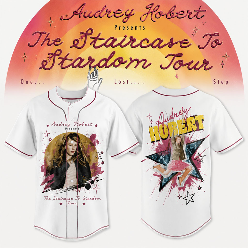 Audrey Hobert The Staircase To Stardom Tour Baseball Jersey Audrey Hobert Merch BFF Gifts - Kdjoy