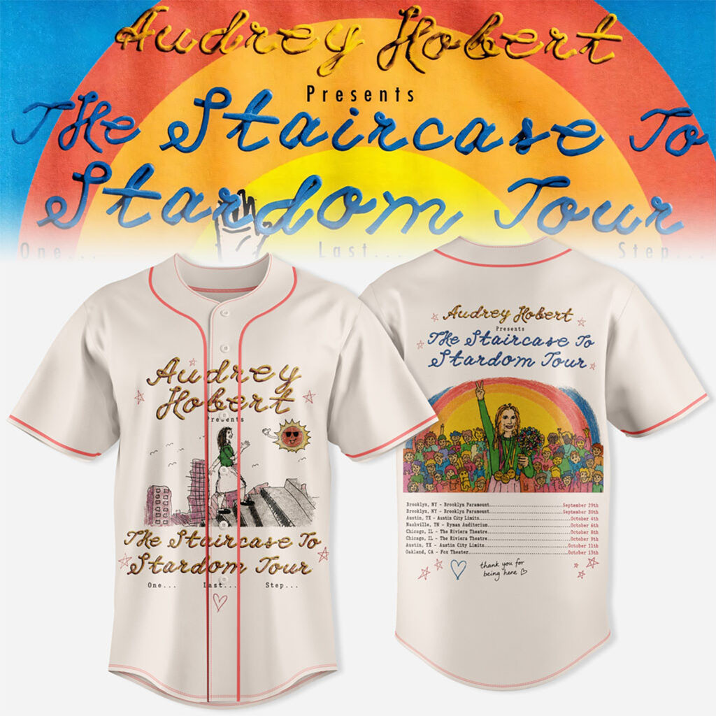 Audrey Hobert The Staircase To Stardom Tour Baseball Jersey Audrey Hobert Merch Gifts For Fans - Kdjoy
