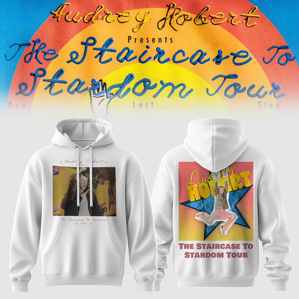 Audrey Hobert The Staircase To Stardom Tour Hoodie White Audrey Hobert Merch Friends Gifts - Kdjoy