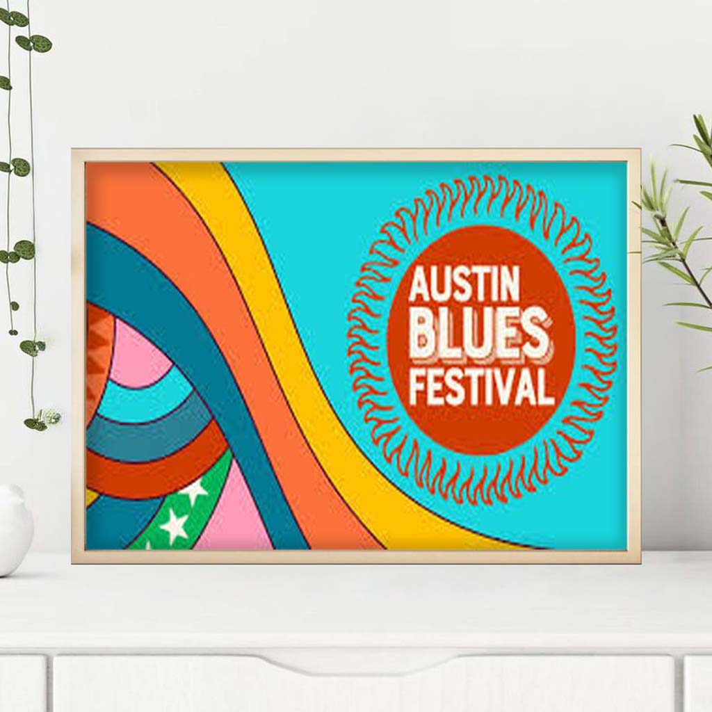Austin Blues Festival 2026 Poster Austin Blues Festival Merch Wall Art Decor - Kdjoy
