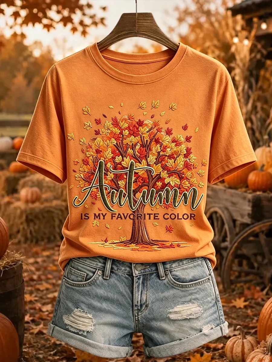 Autumn Is My Favorite Color T-Shirt 2026 Cute Fall Clothes Gift Ideas For Mom - Kdjoy Autumn Is My Favorite Color T-Shirt 2026 Cute Fall Clothes Gift Ideas For Mom - Kdjoy