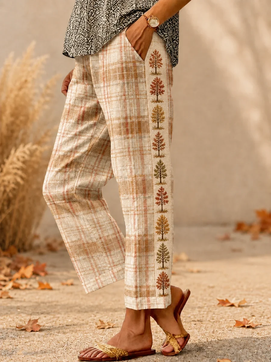 Autumn Thanksgiving Sweatpants Autumn Leaves Clothing Birthday Ideas For Her