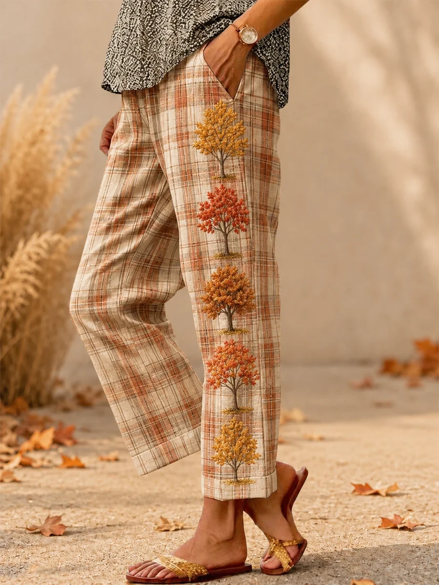 Autumn Thanksgiving Sweatpants Autumn Leaves Clothing Gifts Ideas For Fans