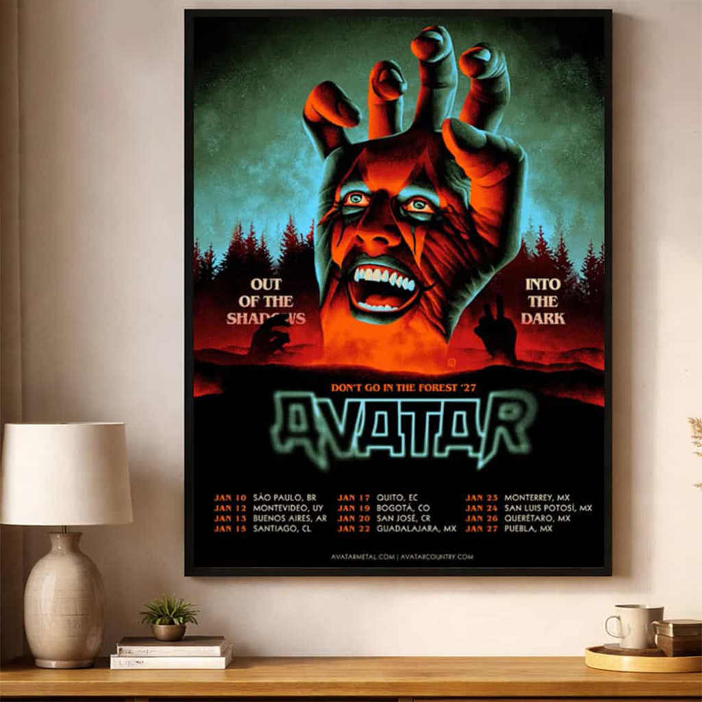 Avatar Band Don't Go In The Forest 27 Mexico Tour Dates 2027 Poster Wall Art Decor Avatar Merch - Kdjoy