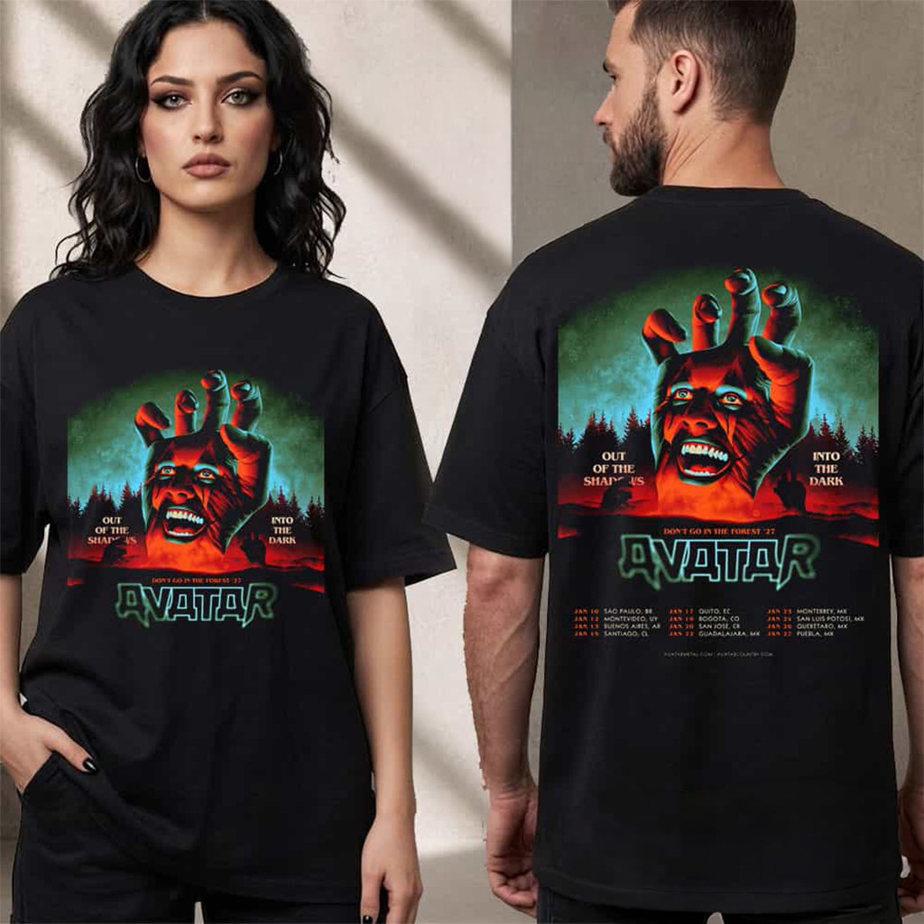 Avatar Band Don't Go In The Forest 27 Mexico Tour Dates 2027 T-Shirt Avatar Merch Gift For Fans - Kdjoy