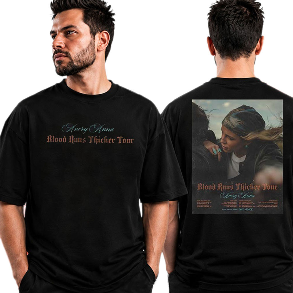 Avery Anna Blood Runs Thicker Tour 2026 Tour Dates T-Shirt Avery Anna Merch Gift For Fans - Kdjoy Avery Anna Blood Runs Thicker Tour 2026 Tour Dates T-Shirt Avery Anna Merch Gift For Fans - Kdjoy