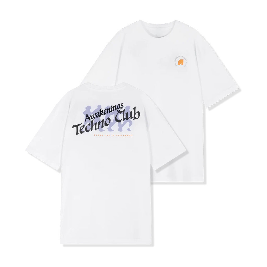 Awakenings Merch 2026 Awakenings Techno Club T-Shirt White Gift Ideas For Brothers - Kdjoy