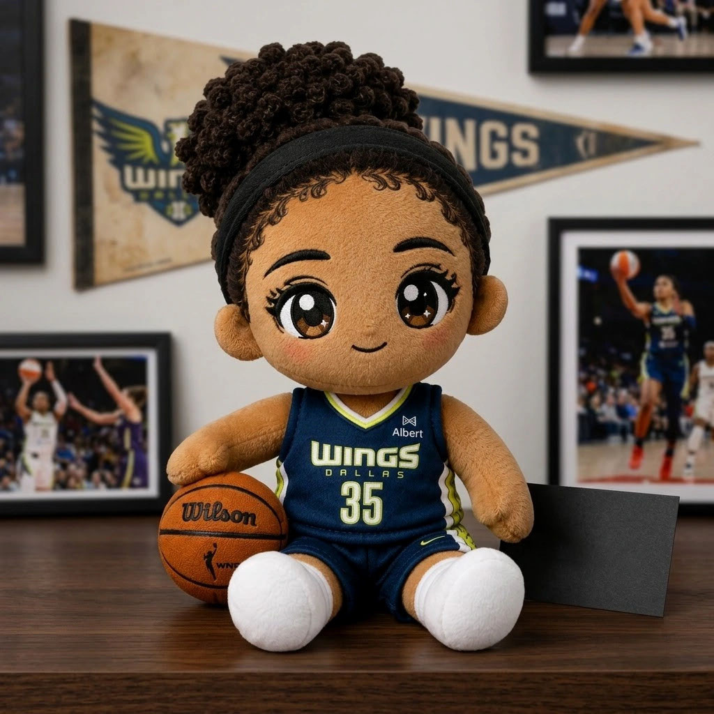 Azzi Fudd Dallas Wings Chibi Plush Pillow #35 Azzi Fudd Merch Gifts For Basketball Lovers - Kdjoy Azzi Fudd Dallas Wings Chibi Plush Pillow #35 Azzi Fudd Merch Gifts For Basketball Lovers - Kdjoy