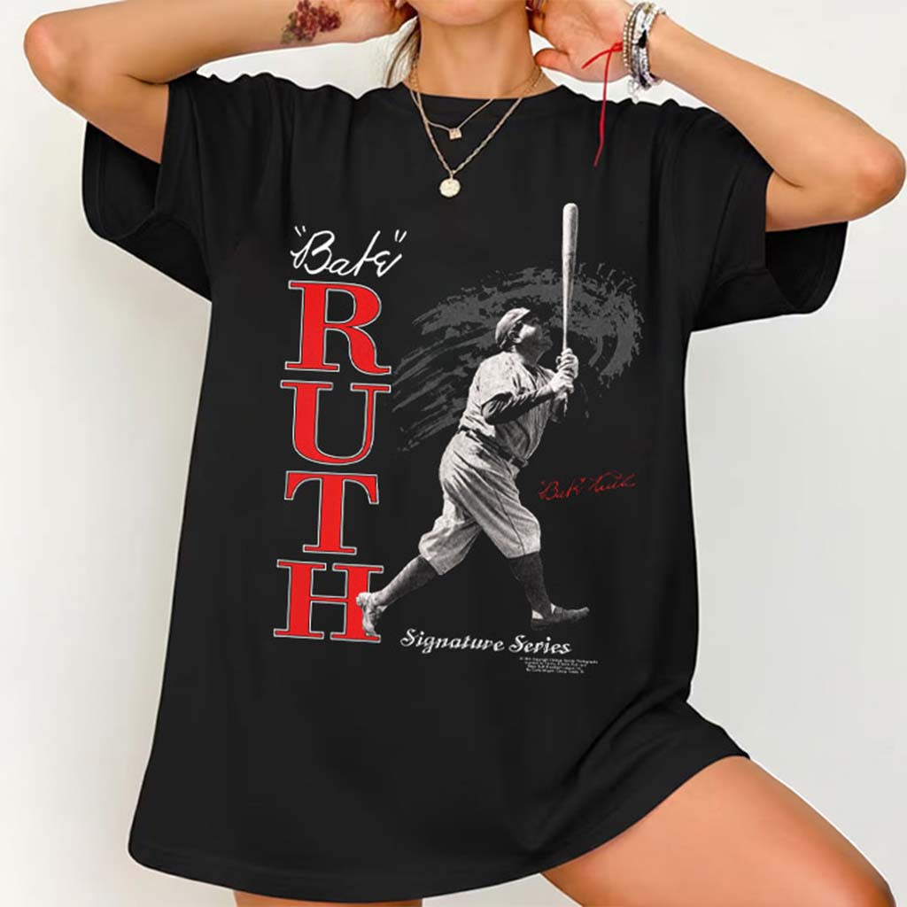 Babe Ruth Baseball Signature Series Vintage 1994 T-Shirt Babe Ruth Merch Gift For Baseball Fans - Kdjoy