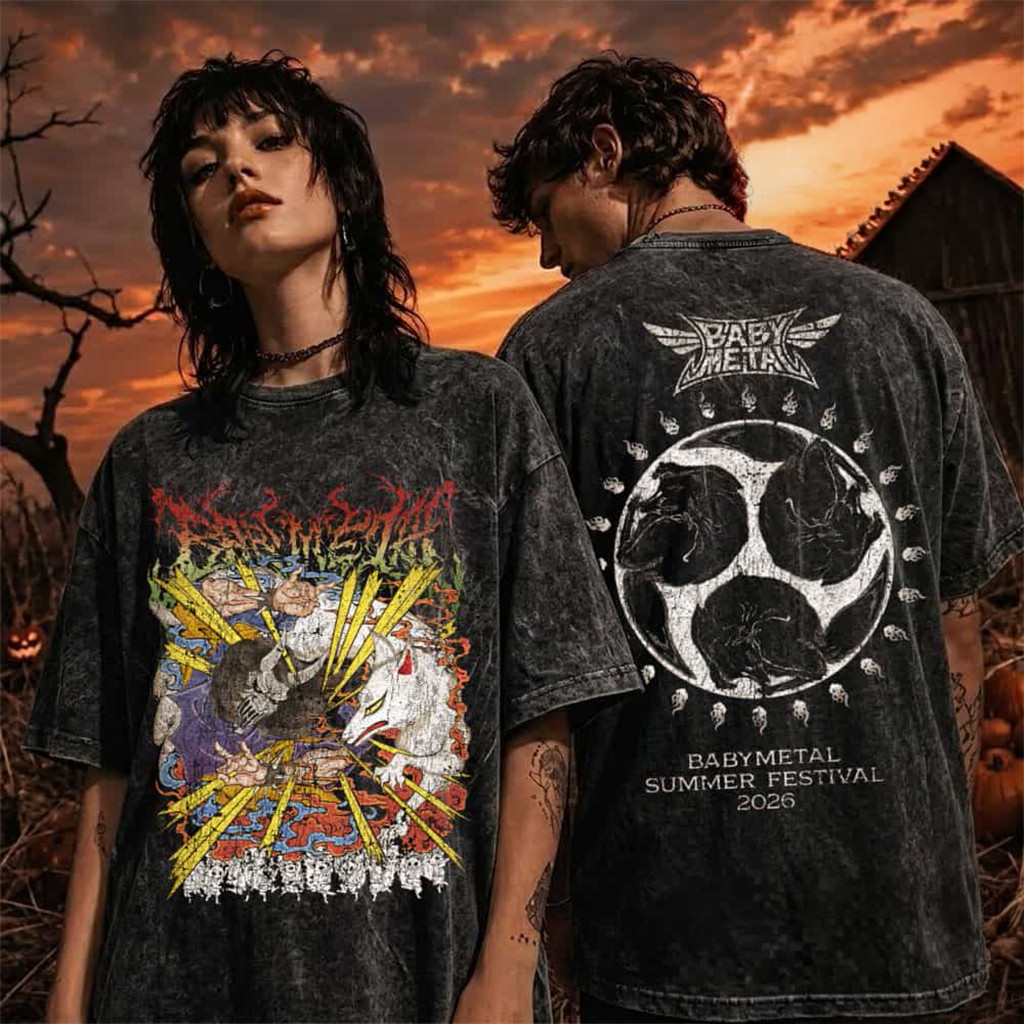 Babymetal Luckyfes 26 Merch Babymetal Summer Festival 2026 T-Shirt Unique Gift - Kdjoy Babymetal Luckyfes 26 Merch Babymetal Summer Festival 2026 T-Shirt Unique Gift - Kdjoy