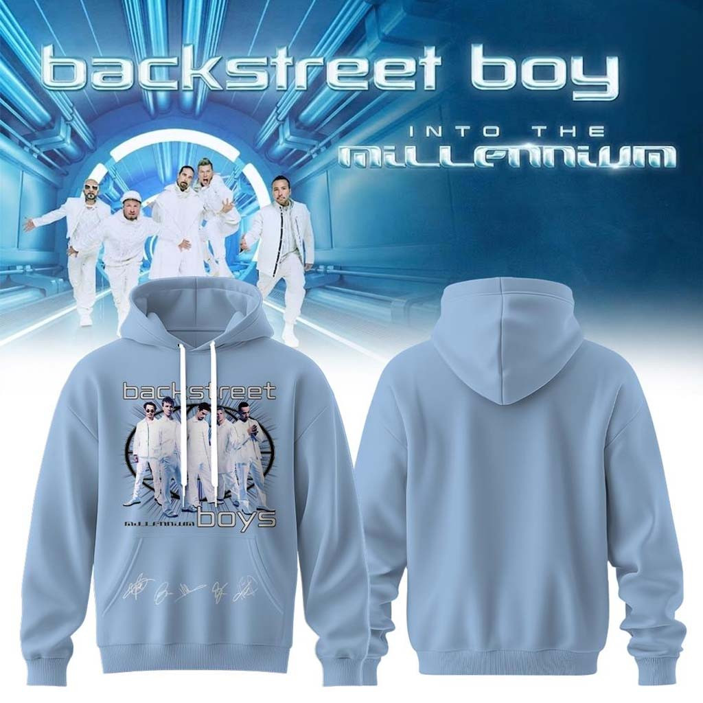 Backstreet Boys Into The Millennium Signature Hoodie Backstreet Boys Merch 2026 Fan Apparel - Kdjoy