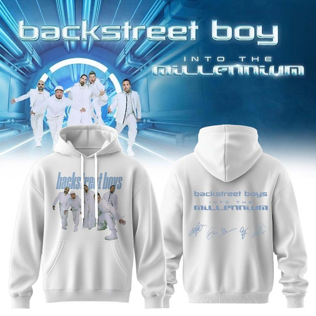 Backstreet Boys Merch 2026 Into The Millennium Signature Hoodie Present For Music Lovers - Kdjoy
