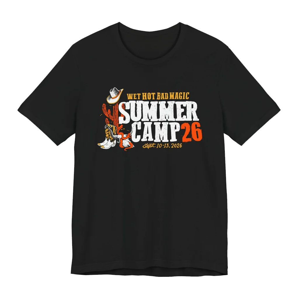 Bad Magic Productions Merch Wet Hot 2026 Logo T-Shirt Black Unique Gift For Dad - Kdjoy